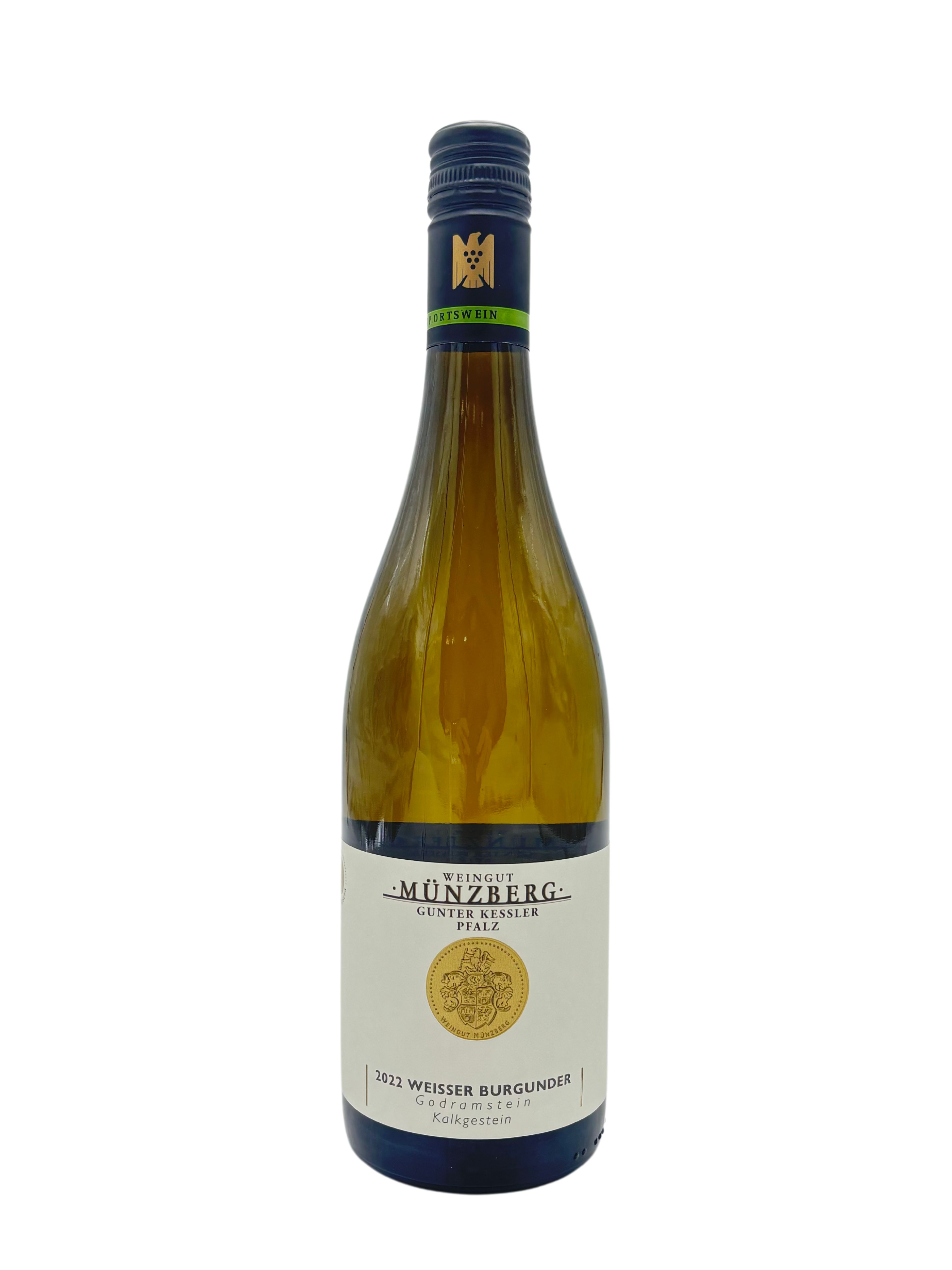 Weißer Burgunder Goldramstein Kalkgestein, Weingut Münzberg